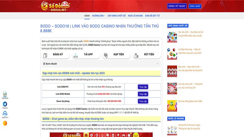 SODO18 - Trang chủ nhà cái SODO Casino
